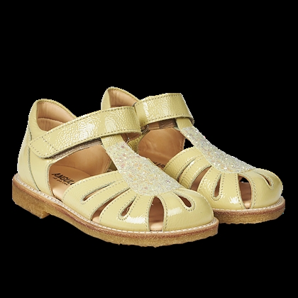 Angulus sandal 5226-101 - Lys gul glitter 