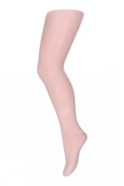 MP strømpebukser med rib - rosa/mønster