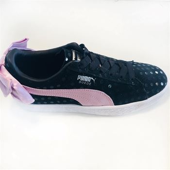 Puma - Sneakers/sko pige "SUEDE BOW DOTS" - sort 