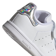 Adidas Stan Smith synt. læder sneakers / sko i hvid med glitter
