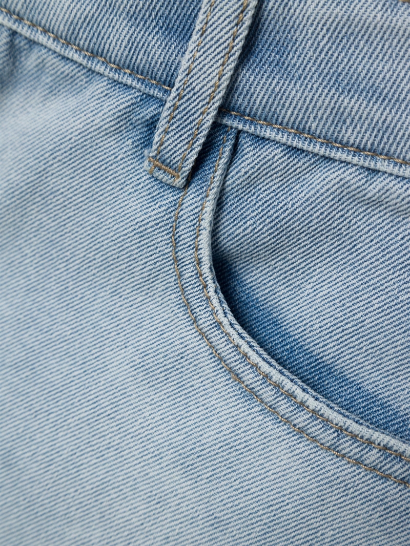 LMTD pige jeans/bukser model "NUTIZZA" STRAIGHT - Light blue denim