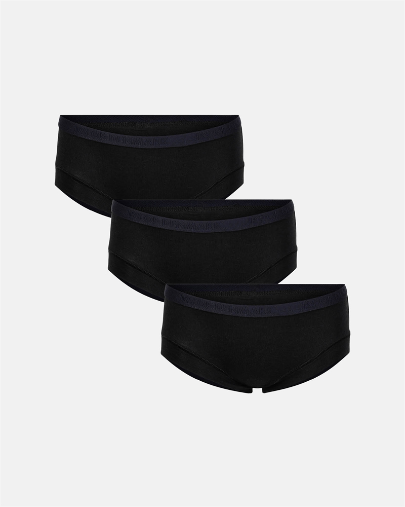 JBS of Denmark Kids Bamboo Pige Underbukser 3pak - Sort 