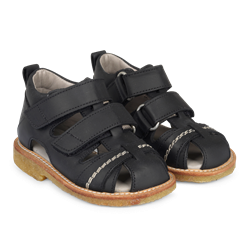 Angulus sandal - sort/tråd