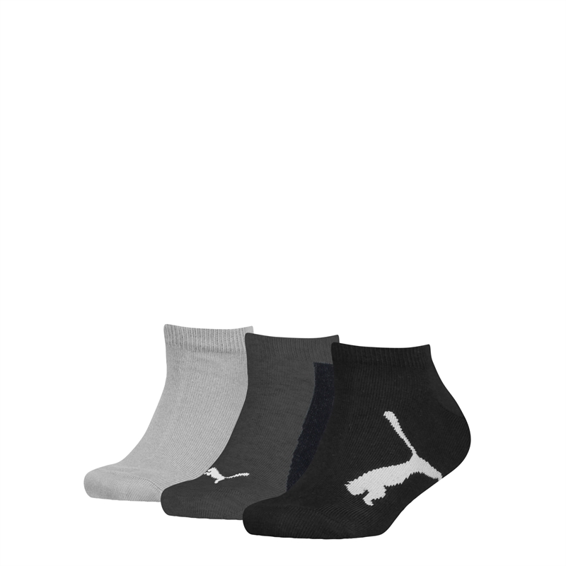 Puma Strømper/Sokker/Footies - 3pak - Sort/Grey/Dark Grey