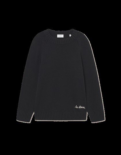 Les Deux Strik Brand Roundneck - Black 