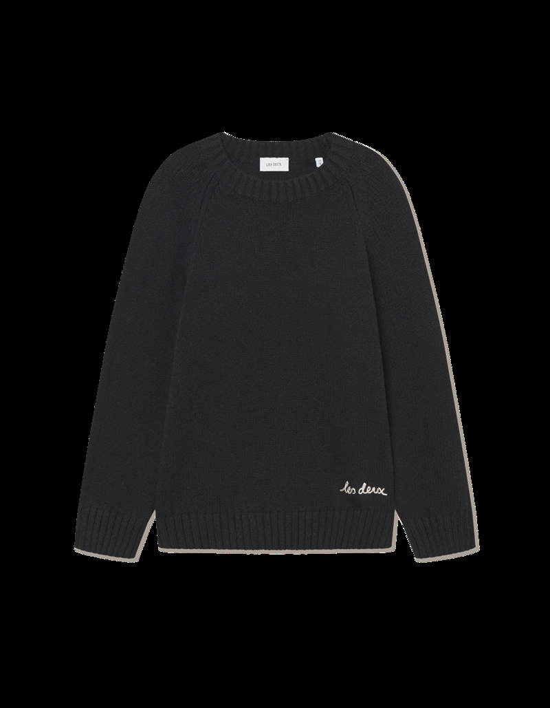Les Deux Strik Brand Roundneck - Black 