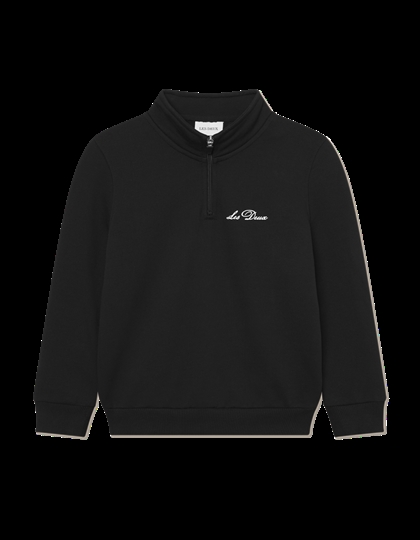 Les Deux Sweatshirt West Side Half-Zip - Black 