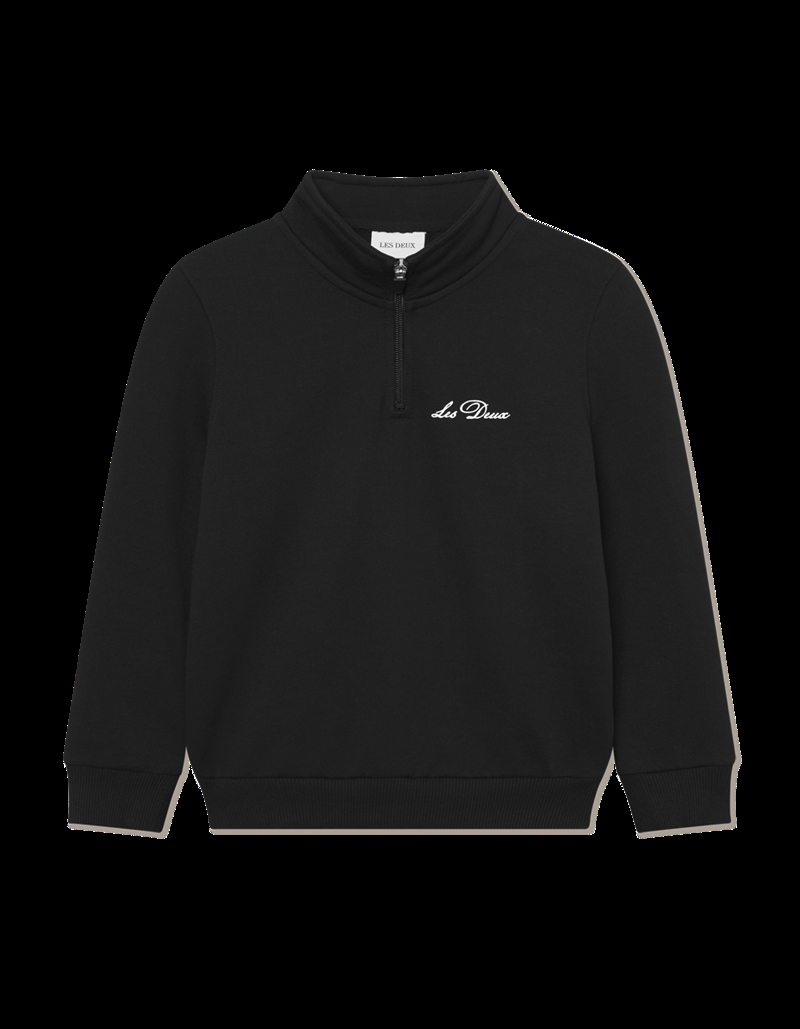 Les Deux Cardigan West Side Half-Zip - Black 
