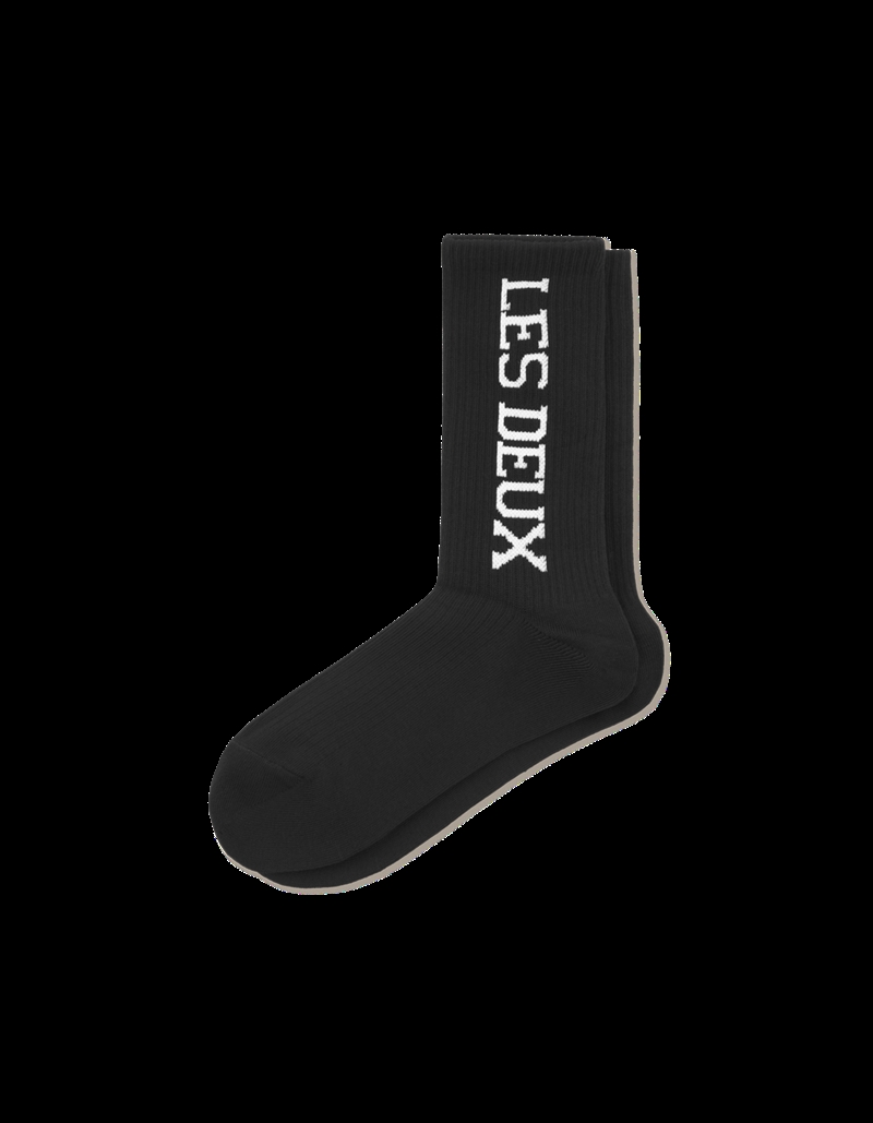 Les Deux Strømper Vertigo Rib - Black 