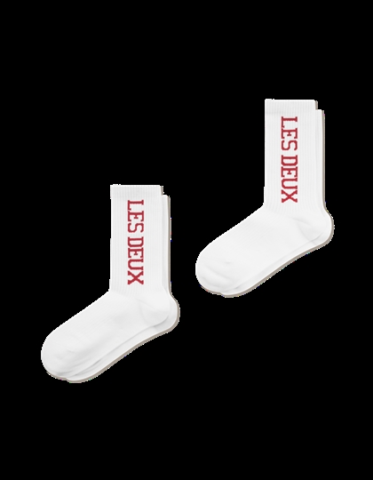 Les Deux Strømper Vertigo Rib - White 