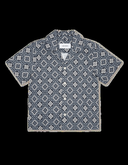 Les Deux Skjorte Lukas Arabesque - Blue Fog 