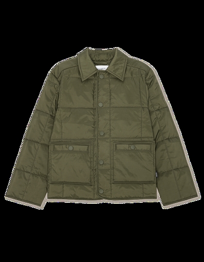 Les Deux Jakke Matt Quilted - Olive Night 