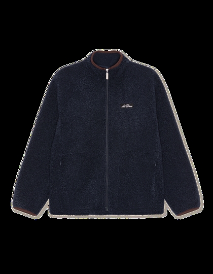 Les Deux Teddy Jacket Patch - Dark Navy Blue
