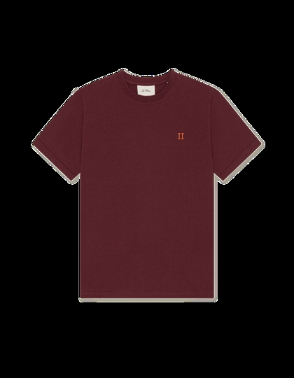 Les Deux T-shirt Core Contrast - Chocolate Truffle Red