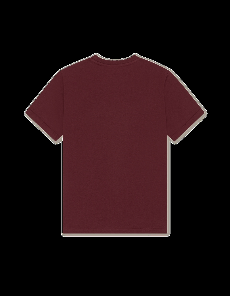 Les Deux T-shirt Core Contrast - Chocolate Truffle Red