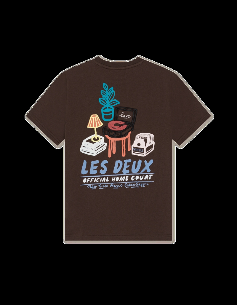 Les Deux T-shirt Record - Mole Brown