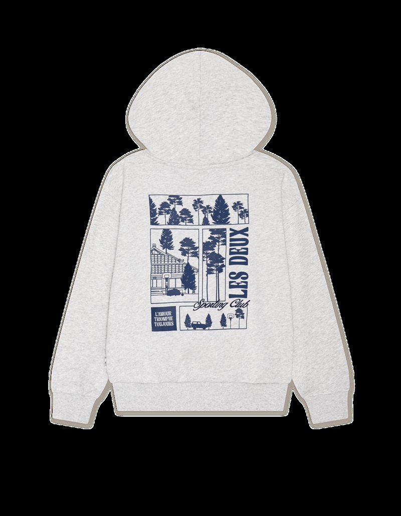 Les Deux Hoodie Woods - Snow Melange