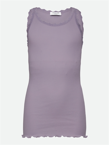 Rosemunde Blonde Top – Lavender Grey Rib Top