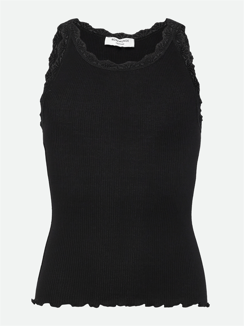 Rosemunde Top Kort Belta - Black