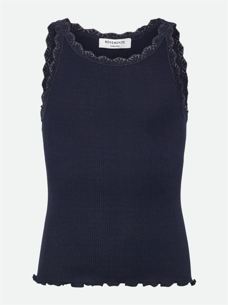 Rosemunde Top Kort Belta - Navy