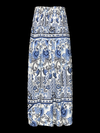 Rosemunde Nederdel Elif Long Smock - Blue Boho 