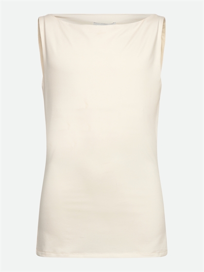 Rosemunde Top Billie - Ivory Elegant Basis Med Boatneck 