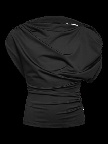 Rosemunde Bridget Draped T-shirt - Black
