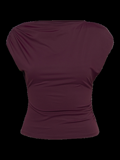 Rosemunde Bridget Draped T-shirt - Windsor Wine