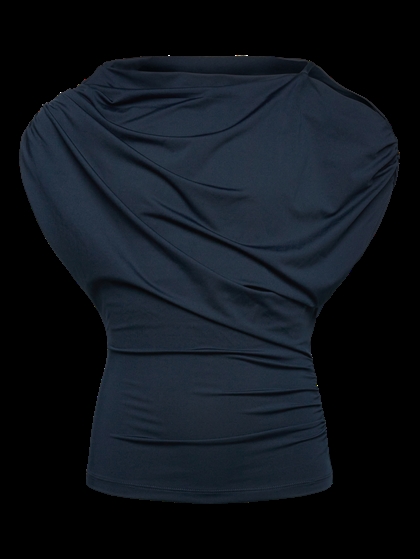 Rosemunde Bridget Draped T-shirt - Navy