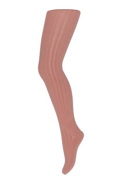 MP strømpebukser med rib - mørk rosa