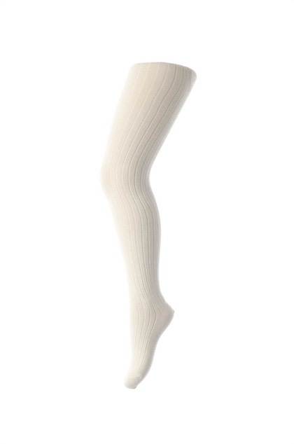 MP strømpebukser med rib - hvid