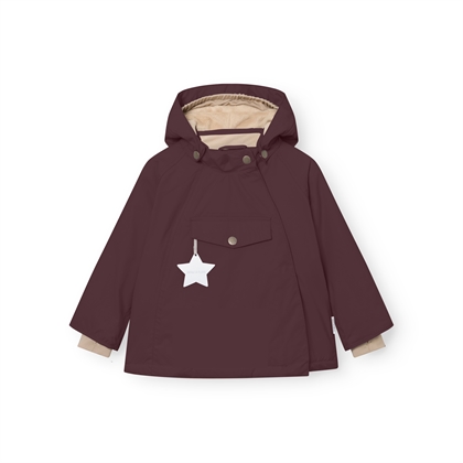 Mini A Ture Vinterjakke Matwang Fleece Lined - Fudge Aubergine