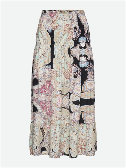 Rosemunde Nederdel Paisley - Blue Paisley Print 