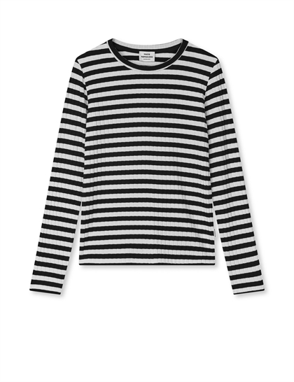 Mads Nørgaard Bluse Talika - Black/Vanilla Ice