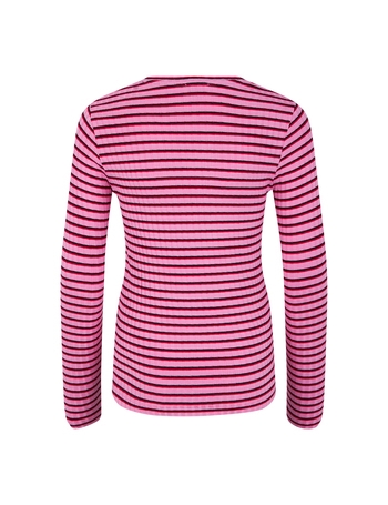 Mads Nørgaard pige bluse "TALIKA" - Stripe/Begonia pink 