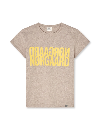 MADS NØRGAARD pige "t-shirt" Tuvina - Oatmeal Melange 