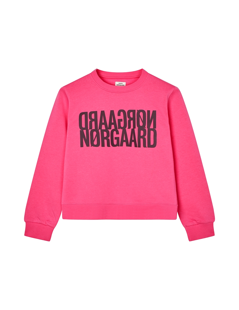 Mads Nørgaard Sweatshirt Talinka - Carmine Rose