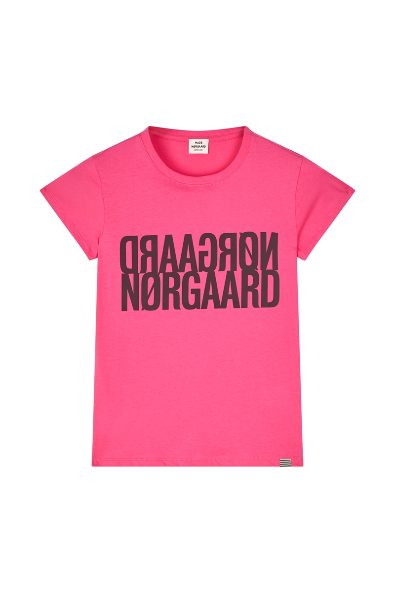 Mads Nørgaard T-shirt Tuvina - Carmine Rose