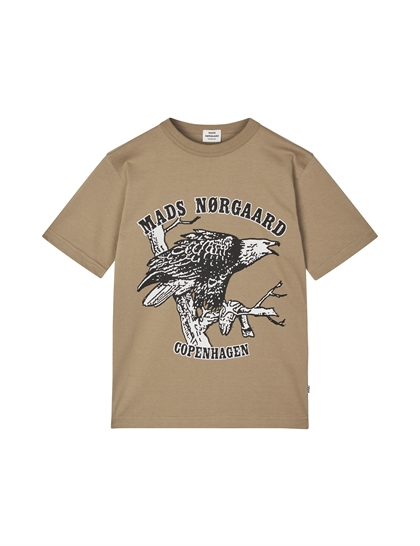 Mads Nørgaard T-shirt Theo - Lead Gray 