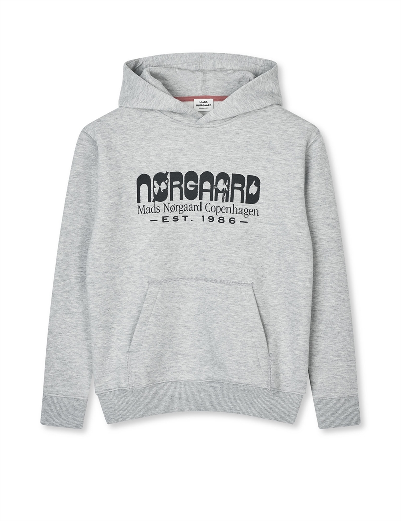 Mads Nørgaard Hoodie Hanno - Grey Melange 