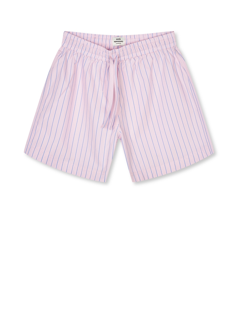 Mads Nørgaard Shorts Pio - Pinstripe/Parfait Pink 