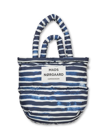 Mads Nørgaard Taske Pillow - AOP Stripe / Parisian Night 
