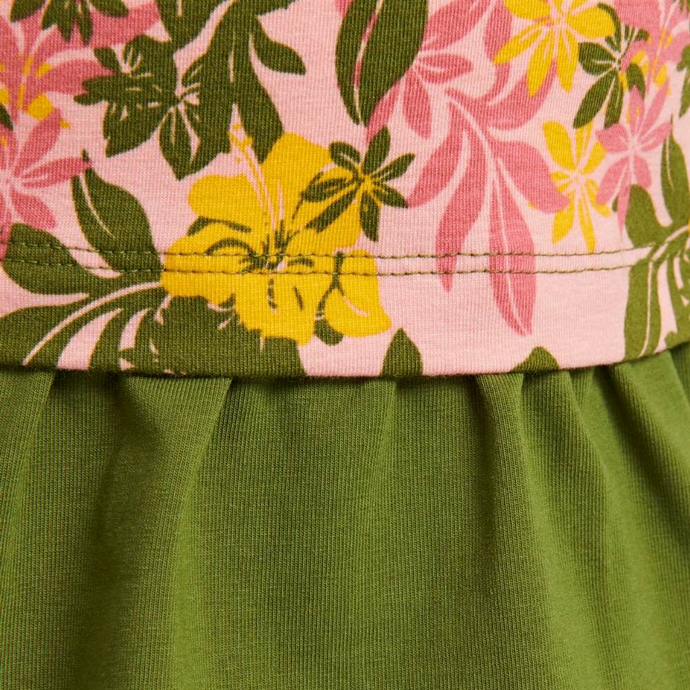 modtage ubehageligt udluftning Køb Hummel kortærmet kjole i rosa/grøn med blomster