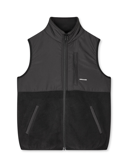 Mads Nørgaard fleece vest i sort