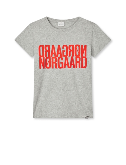 Mads Nørgaard T-shirt Tuvina - Grey Melange 