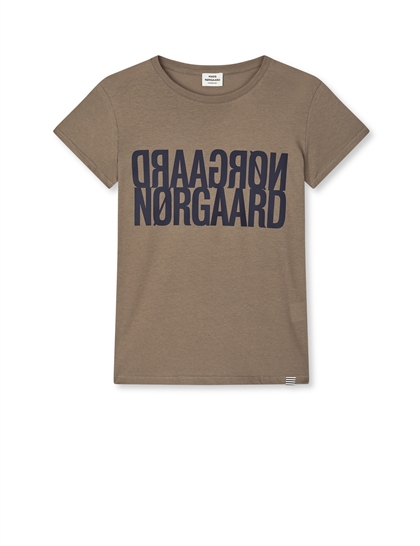 Mads Nørgaard T-shirt Tuvina - Walnut 