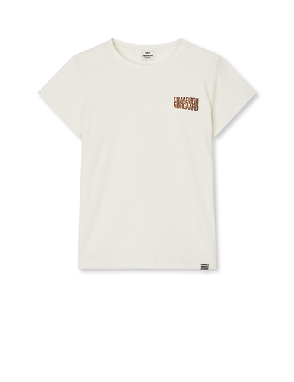 Mads Nørgaard T-shirt Tuvina Mini Mirror - Vanilla Ice 