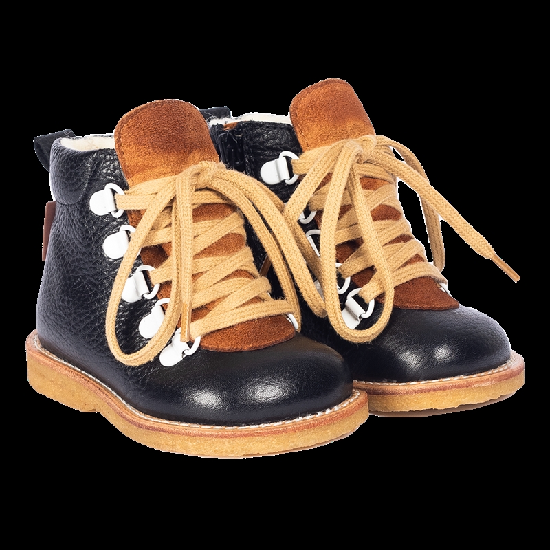 Angulus Begynder Vinterstøvle Med Tex 2056-101 - Black/Cognac