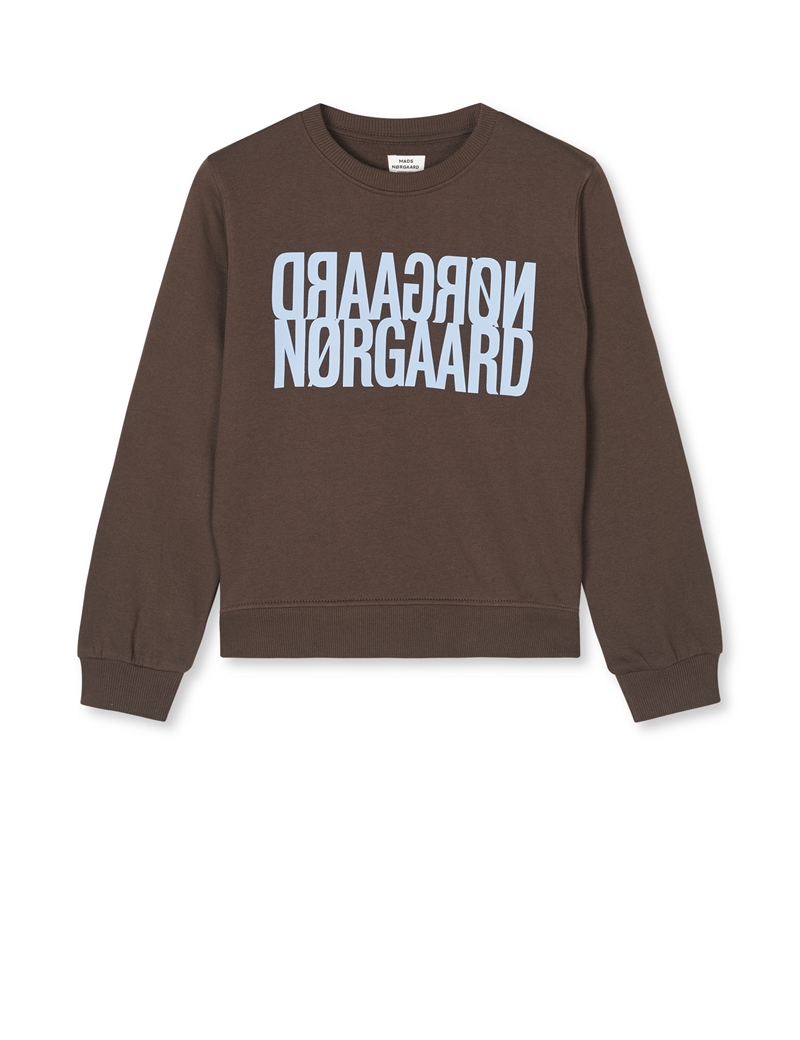 Mads Nørgaard Sweatshirt Talinka - Dernitasse/Blå