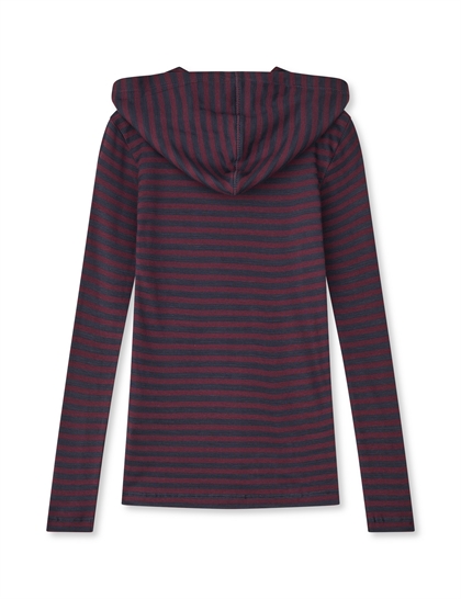 Mads Nørgaard Hoodie Tally - Sky Captain / Winetasting 
